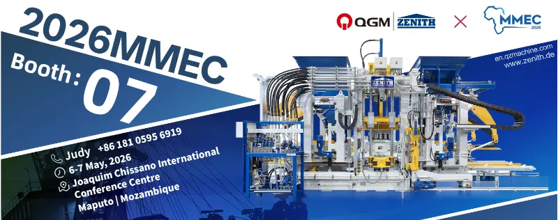 Quangong Machinery Co., Ltd. သည် 2026 MMEC Exhibition တွင် စွမ်းဆောင်ရည်မြင့် အုတ်စက်ဖြေရှင်းချက်များကို ပြသရန် စီစဉ်ထားသည်။